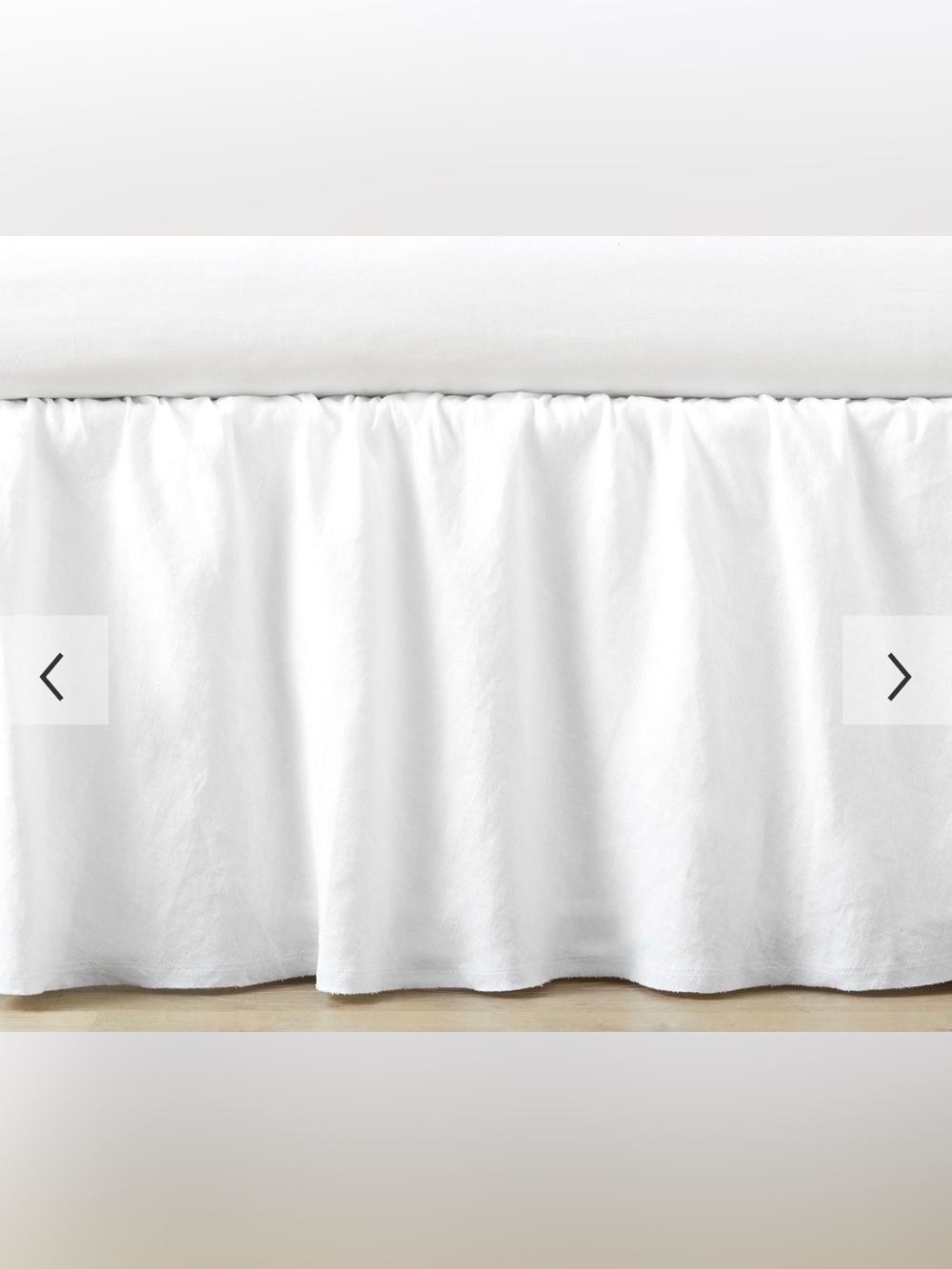 Pottery Barn Kids White Ruffled Bed Skirt